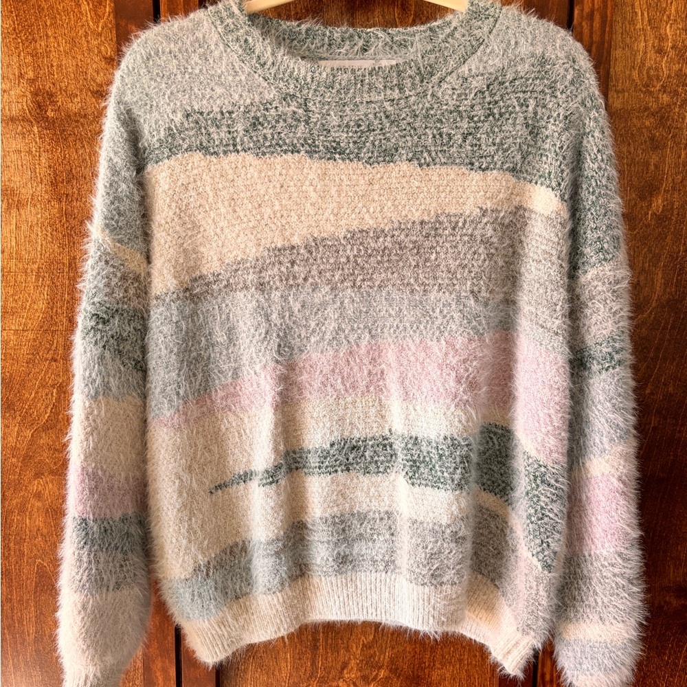 Altar'd State Fuzzy Pastel Women's Sweater